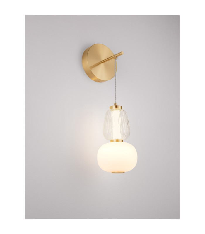 Movil Globe Wall Lights Clear Opal Platinum Gold Triac Dimmable LED 18W 1170lm 3000K-7