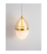 Egna Slim Pendant Ceiling Light Opal Cognac Gold LED 20W 1200lm 3000K-2