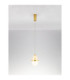 Egna Slim Pendant Ceiling Light Opal Cognac Gold LED 20W 1200lm 3000K-4