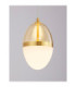 Egna Slim Pendant Ceiling Light Opal Cognac Gold LED 20W 1200lm 3000K-6