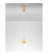 Egna Slim Pendant Ceiling Light Opal Cognac Gold LED 13W 780lm 3000K-4