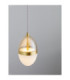 Egna Slim Pendant Ceiling Light Opal Cognac Gold LED 13W 780lm 3000K-5