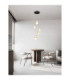 Egna Cluster Pendant Ceiling Light Opal Cognac Gold Black LED 59W 3540lm 3000K-2