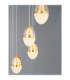 Egna Cluster Pendant Ceiling Light Opal Cognac Gold Black LED 59W 3540lm 3000K-7