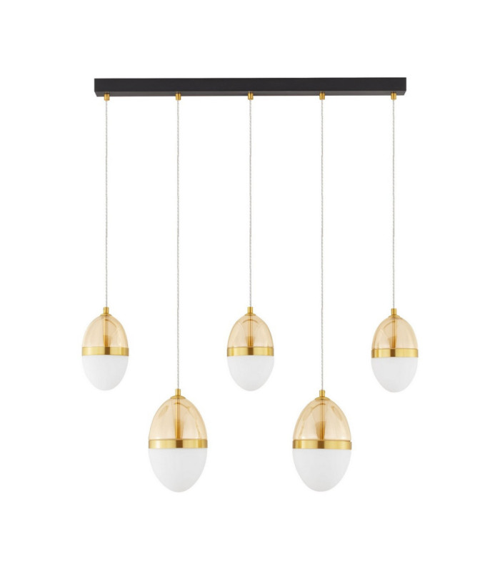 Egna Bar Pendant Ceiling Light Opal Cognac Gold Black LED 58W 3480lm 3000K-1