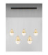 Egna Bar Pendant Ceiling Light Opal Cognac Gold Black LED 58W 3480lm 3000K-4