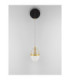 Egna Globe Wall Lights Opal Cognac Gold Black LED 13W 780lm 3000K-3