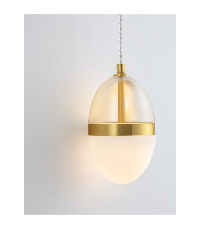 Egna Globe Wall Lights Opal Cognac Gold Black LED 13W 780lm 3000K-5
