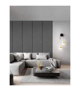 Egna Globe Wall Lights Opal Cognac Gold Black LED 24W 1680lm 3000K-2