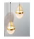 Egna Globe Wall Lights Opal Cognac Gold Black LED 24W 1680lm 3000K-5