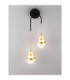 Egna Globe Wall Lights Opal Cognac Gold Black LED 24W 1680lm 3000K-6