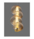 Leda Integrated LED Pendant Ceiling Light Amber Glossy Light Gold Triac Dimmable LED 15W 900lm 3000K-5