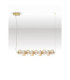 Leda Bar Pendant Ceiling Light Amber Glossy Light Gold Triac Dimmable LED 30W 1800lm 3000K-3