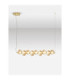 Leda Bar Pendant Ceiling Light Amber Glossy Light Gold Triac Dimmable LED 30W 1800lm 3000K-4