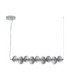 Leda Bar Pendant Ceiling Light Smokey Grey Chrome Triac Dimmable LED 30W 1500lm 3000K-1