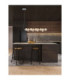 Leda Bar Pendant Ceiling Light Smokey Grey Chrome Triac Dimmable LED 30W 1500lm 3000K-2