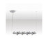 Leda Bar Pendant Ceiling Light Smokey Grey Chrome Triac Dimmable LED 30W 1500lm 3000K-3
