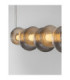 Leda Bar Pendant Ceiling Light Smokey Grey Chrome Triac Dimmable LED 30W 1500lm 3000K-5