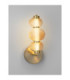 Leda Globe Wall Lights Amber Glossy Light Gold Triac Dimmable LED 18W 1080lm 3000K-2