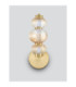 Leda Globe Wall Lights Amber Glossy Light Gold Triac Dimmable LED 18W 1080lm 3000K-3
