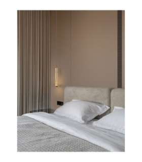 Bento Tall Slim Pendant Ceiling Light Cognac Brass Gold LED 7W 284lm 3000K-2