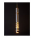 Bento Tall Slim Pendant Ceiling Light Cognac Brass Gold LED 7W 284lm 3000K-5