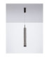 Bento Tall Slim Pendant Ceiling Light  Smokey Grey Matt Black LED 7W 284lm 3000K-3