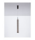 Bento Tall Slim Pendant Ceiling Light  Smokey Grey Matt Black LED 7W 284lm 3000K-4