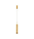 Bento Small Slim Pendant Ceiling Light Cognac Brass Gold LED 7W 284lm 3000K-1