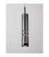 Bento Small Slim Pendant Ceiling Light  Smokey Grey Matt Black LED 7W 284lm 3000K-5