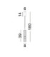 Bento Small Slim Pendant Ceiling Light  Smokey Grey Matt Black LED 7W 284lm 3000K-8