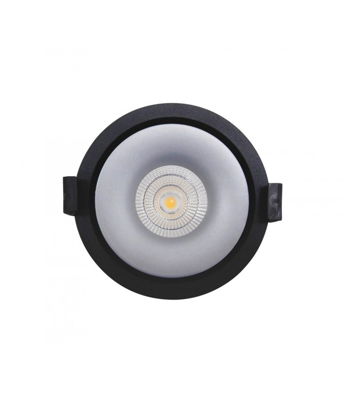 LED Recessed Round Downlight, Black/Silver, 25 deg. Beam Angle, 840lm, 5000K, IP20, DRIVER NOT INC. - 7