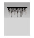 Gustave Shade Cluster Ceiling Light  Smokey Grey Matt Black LED G9 12x5W-3