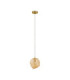 Odelle Pendant Ceiling Light Amber Brass Gold E14 1x5W-1