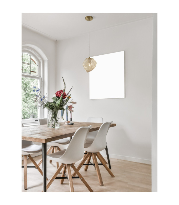 Odelle Pendant Ceiling Light Amber Brass Gold E14 1x5W-2