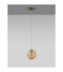 Odelle Pendant Ceiling Light Amber Brass Gold E14 1x5W-3