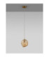 Odelle Pendant Ceiling Light Amber Brass Gold E14 1x5W-4