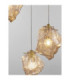 Odelle Cluster Pendant Ceiling Light Amber Brass Gold E14 3x5W-2