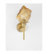 Odelle Wall Lamp Amber Brass Gold E14W 1x5W-3