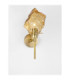 Odelle Wall Lamp Amber Brass Gold E14W 1x5W-4