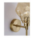 Odelle Wall Lamp Amber Brass Gold E14W 1x5W-5