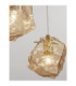 Odelle Cluster Pendant Ceiling Light Amber Brass Gold E14 5x5W-5