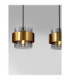 Sianna Bar Pendant Ceiling Light Smokey Brass Gold E27 4x12W-8