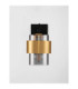 Sianna 10cm Wall Lamp Smokey Sandy Black Brass Gold E27 1x12W-3