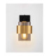 Sianna 10cm Wall Lamp Smokey Sandy Black Brass Gold E27 1x12W-4