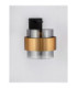 Sianna 18cm Wall Lamp Smokey Sandy Black Brass Gold E27 1x12W-4