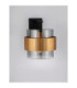 Sianna 18cm Wall Lamp Smokey Sandy Black Brass Gold E27 1x12W-5
