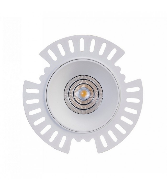 LED Recessed Downlight, White Trimless, 25 deg. Beam Angle, 780lm, 4000K, IP20, DRIVER NOT INC. - 5
