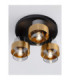Sianna Shade Cluster Ceiling Light Smokey Sandy Black Brass Gold E27 3x12W-5