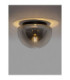 Ebony 31.5cm Globe Ceiling Light Smokey Grey Matt Black E27 1x12W-4